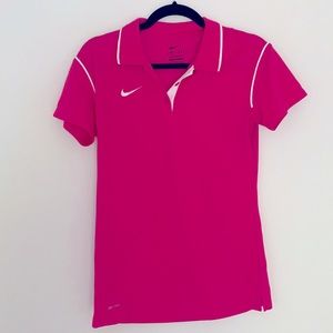 Nike pink polo shirt